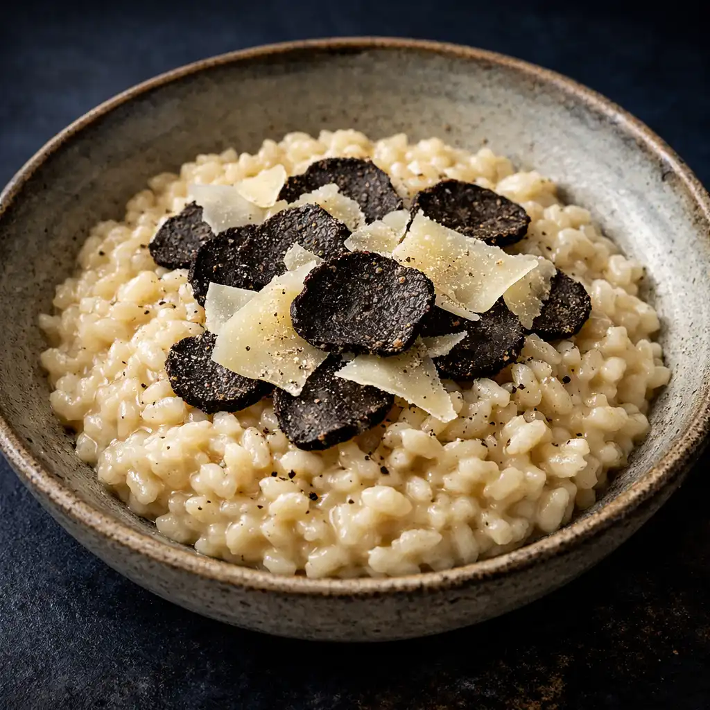Risotto aux truffes noires et parmesan